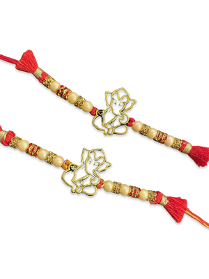 Alloy Yellow Gold Red gold_plated 2 Rakhi 2