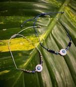 Glass Yellow Gold Multicolor stone 2 Rakhi