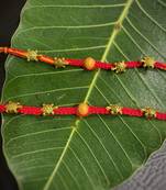 Alloy Yellow Gold Red gold_plated 2 Rakhi