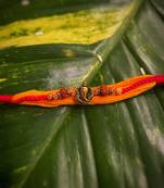 Alloy Yellow Gold Orange gold_plated 1 Rakhi