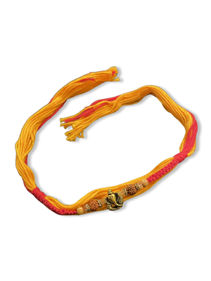Alloy Yellow Gold Orange gold_plated 1 Rakhi 3