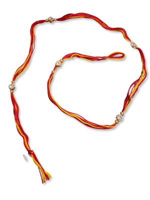 Alloy Yellow Gold Red american_diamonds 1 Rakhi 2