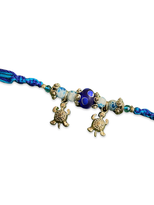 Glass Yellow Gold Blue silver_plated 1 Rakhi 2