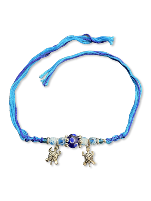 Glass Yellow Gold Blue silver_plated 1 Rakhi 3