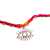 Glass Yellow Gold Silver metallic 1 Rakhi