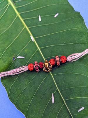 Alloy Yellow Gold Brown gold_plated 1 Rakhi 1