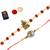 Rakhi  Rudraksh Shiv JiWith  BHAI Designe  With Roli Chawal And  Greeting Card