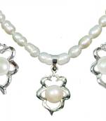 Natural Fresh Water Pearl Set From Hyderabad With Certificate of Authenticity