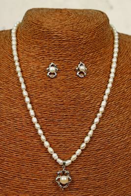 Natural Fresh Water Pearl Set From Hyderabad With Certificate of Authenticity 4