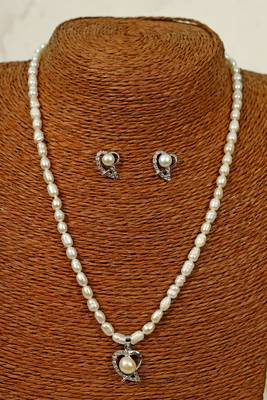 Natural Fresh Water Pearl Set From Hyderabad With Certificate of Authenticity 4