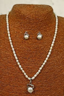 Natural Fresh Water Pearl Set From Hyderabad With Certificate of Authenticity 4