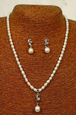 Natural Fresh Water Pearl Set From Hyderabad With Certificate of Authenticity 4