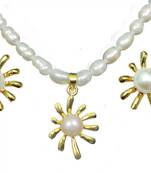 Natural Fresh Water Pearl Set From Hyderabad With Certificate of Authenticity