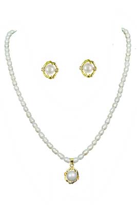 White pearl necklace-sets 2