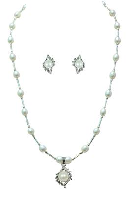 Natural Fresh Water Pearl Set From Hyderabad With Certificate of Authenticity 2