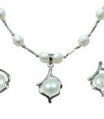 Natural Fresh Water Pearl Set From Hyderabad With Certificate of Authenticity