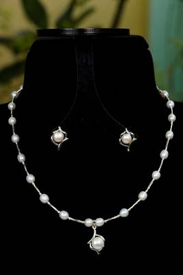 Natural Fresh Water Pearl Set From Hyderabad With Certificate of Authenticity 4