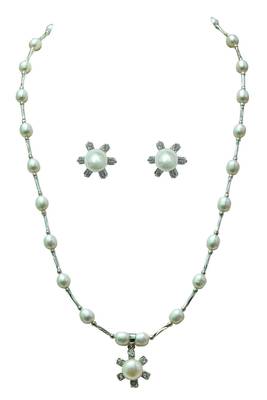Natural Fresh Water Pearl Set From Hyderabad With Certificate of Authenticity 2