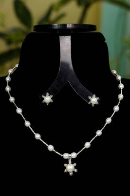 Natural Fresh Water Pearl Set From Hyderabad With Certificate of Authenticity 4