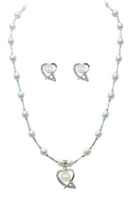 Natural Fresh Water Pearl Set From Hyderabad With Certificate of Authenticity 2