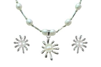 Natural Fresh Water Pearl Set From Hyderabad With Certificate of Authenticity 1
