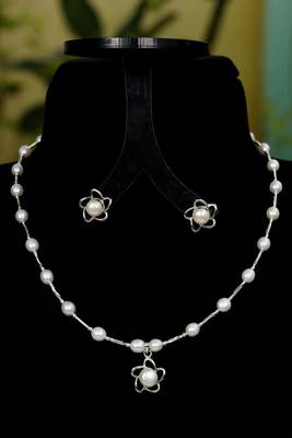 Natural Fresh Water Pearl Set From Hyderabad With Certificate of Authenticity 4