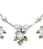 Natural Fresh Water Pearl Set From Hyderabad With Certificate of Authenticity