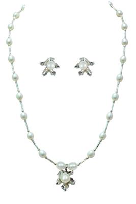 Natural Fresh Water Pearl Set From Hyderabad With Certificate of Authenticity 2