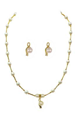 Natural Fresh Water Pearl Set From Hyderabad With Certificate of Authenticity 2
