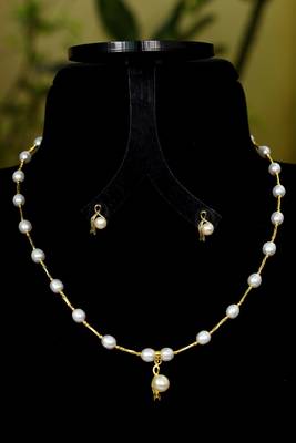 Natural Fresh Water Pearl Set From Hyderabad With Certificate of Authenticity 4