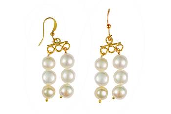Natural Fresh Water Pearl Set From Hyderabad With Certificate of Authenticity 3
