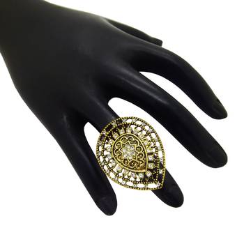 Gold cubic zirconia rings 3
