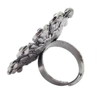 Black cubic zirconia rings 2
