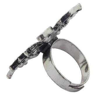 Black cubic zirconia rings 2