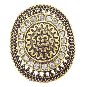 Gold cubic zirconia rings 1