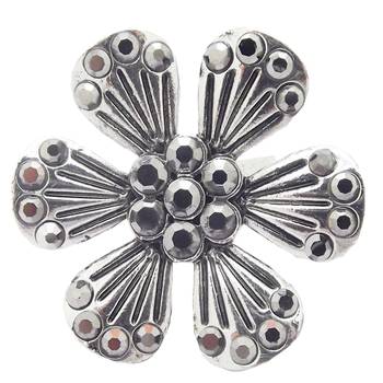Black cubic zirconia rings 1