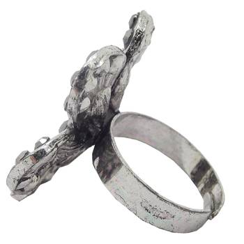 Black cubic zirconia rings 2