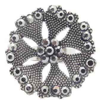 Black cubic zirconia rings 1