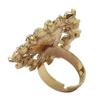 Gold cubic zirconia rings 2