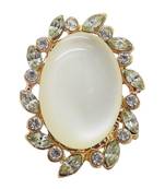 Gold cubic zirconia rings