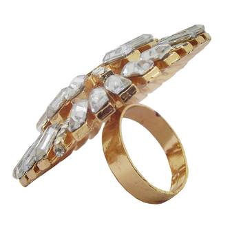 Gold cubic zirconia rings 2