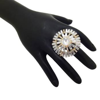 Gold cubic zirconia rings 3