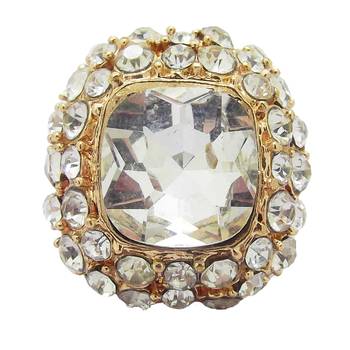 Gold cubic zirconia rings 1