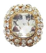 Gold cubic zirconia rings