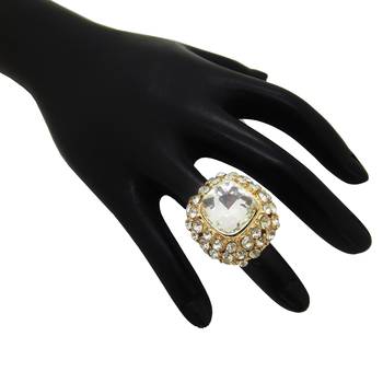 Gold cubic zirconia rings 3