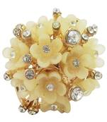 Gold cubic zirconia rings