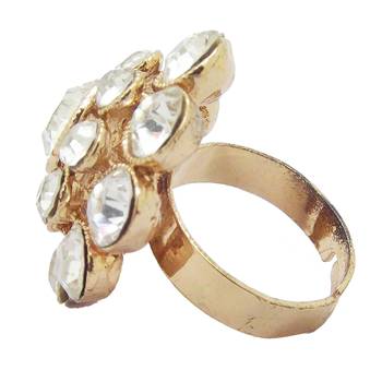 Gold cubic zirconia rings 2