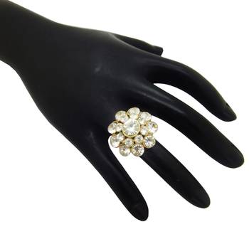 Gold cubic zirconia rings 3