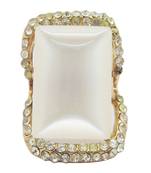 Gold cubic zirconia rings