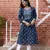 indigo handblock printed kurta